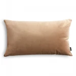 Velvet beżowa poduszka dekoracyjna 50x30