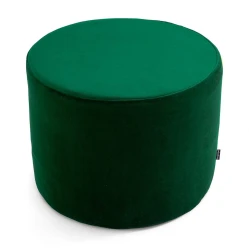 Ciemno zielony puf welurowy 45x35