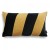 Stripes czarno złota poduszka dekoracyjna 50x30