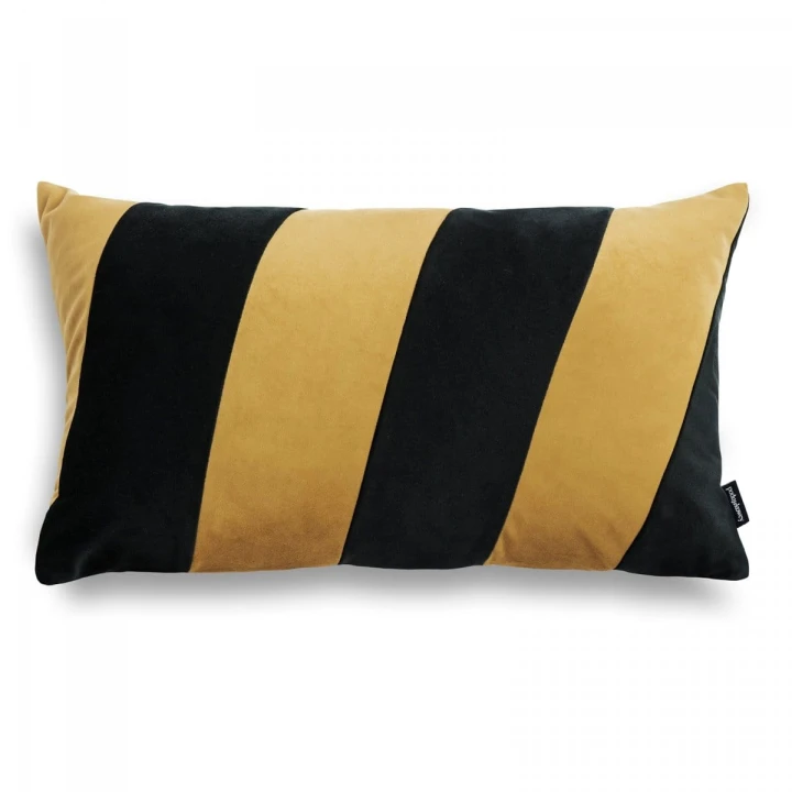 Stripes czarno złota poduszka dekoracyjna 50x30