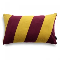 Stripes bordowo złota poduszka dekoracyjna 50x30
