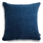 Cozy duża granatowa poduszka dekoracyjna boucle 50x50