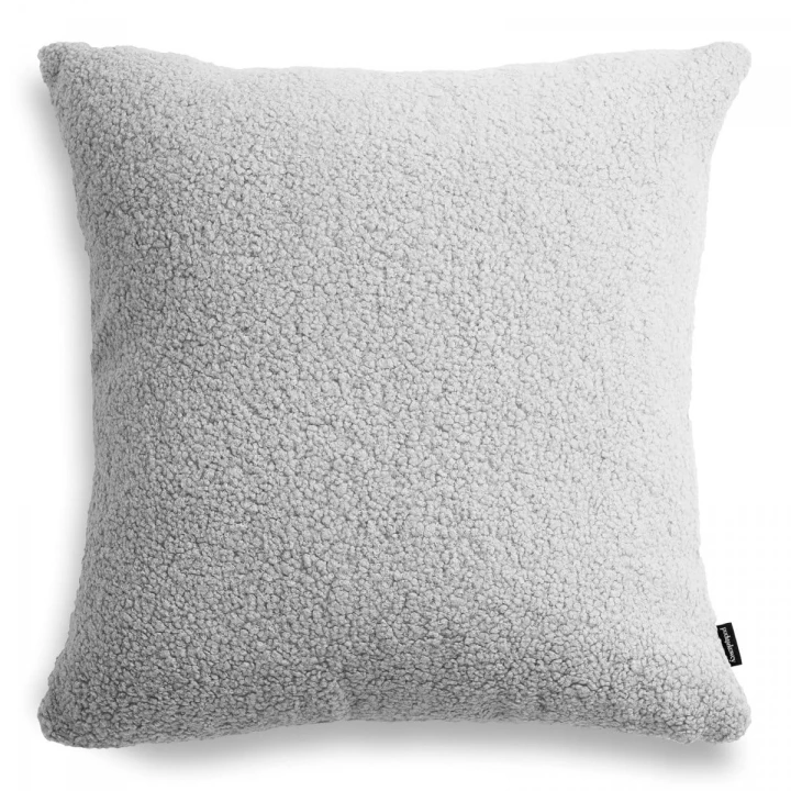Cozy duża szara poduszka dekoracyjna boucle 50x50
