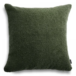 Cozy duża zielona poduszka dekoracyjna boucle 50x50