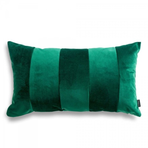Stripes zielona poduszka dekoracyjna 50x30 ZERO WASTE