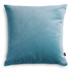 Velvet błękitna poduszka dekoracyjna 45x45