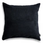 Cord Slim czarna poduszka dekoracyjna 45x45