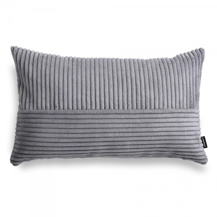Cord Slim szara poduszka dekoracyjna 50X30