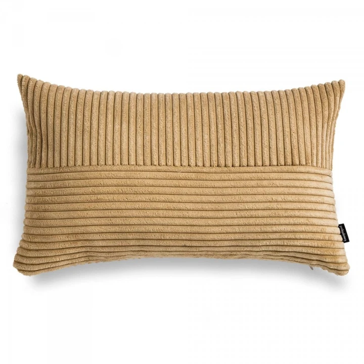 Cord Slim karmelowa poduszka dekoracyjna 50x30