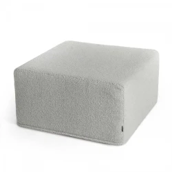 Duży kwadratowy szary puf Cozy 60x30