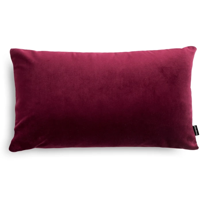 Velvet bordowa poduszka dekoracyjna 50x30
