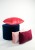 Velvet bordowa poduszka dekoracyjna 50x30