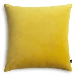 Velvet żółta poduszka dekoracyjna 45x45