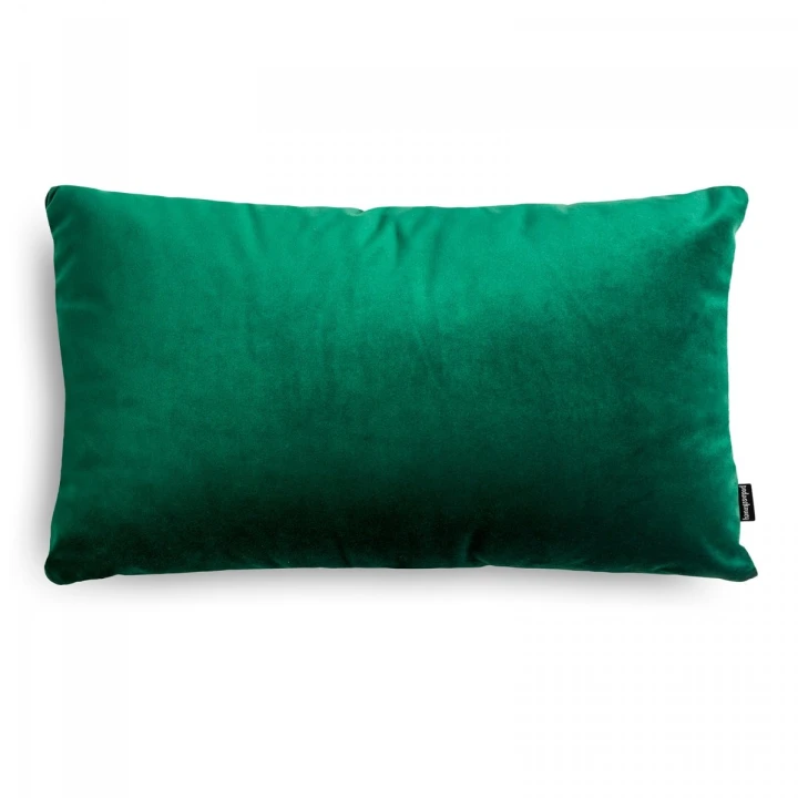 Velvet ciemno zielona poduszka dekoracyjna 50x30