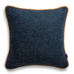 Granatowa poduszka dekoracyjna WOOL 45X45