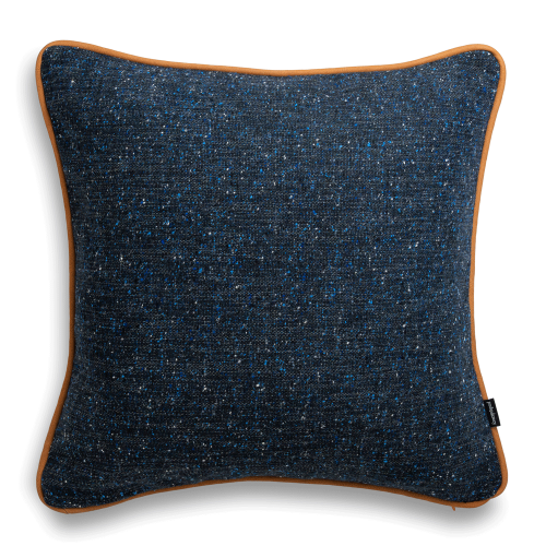 Granatowa poduszka dekoracyjna WOOL 45X45
