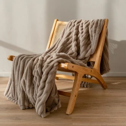 Taupe narzuta na łóżko 220x140 Bunny