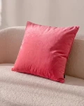 Velvet koralowa poduszka dekoracyjna 45x45