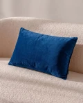 Velvet granatowa poduszka dekoracyjna 50x30