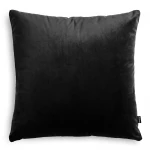 Velvet czarna poduszka dekoracyjna 45x45